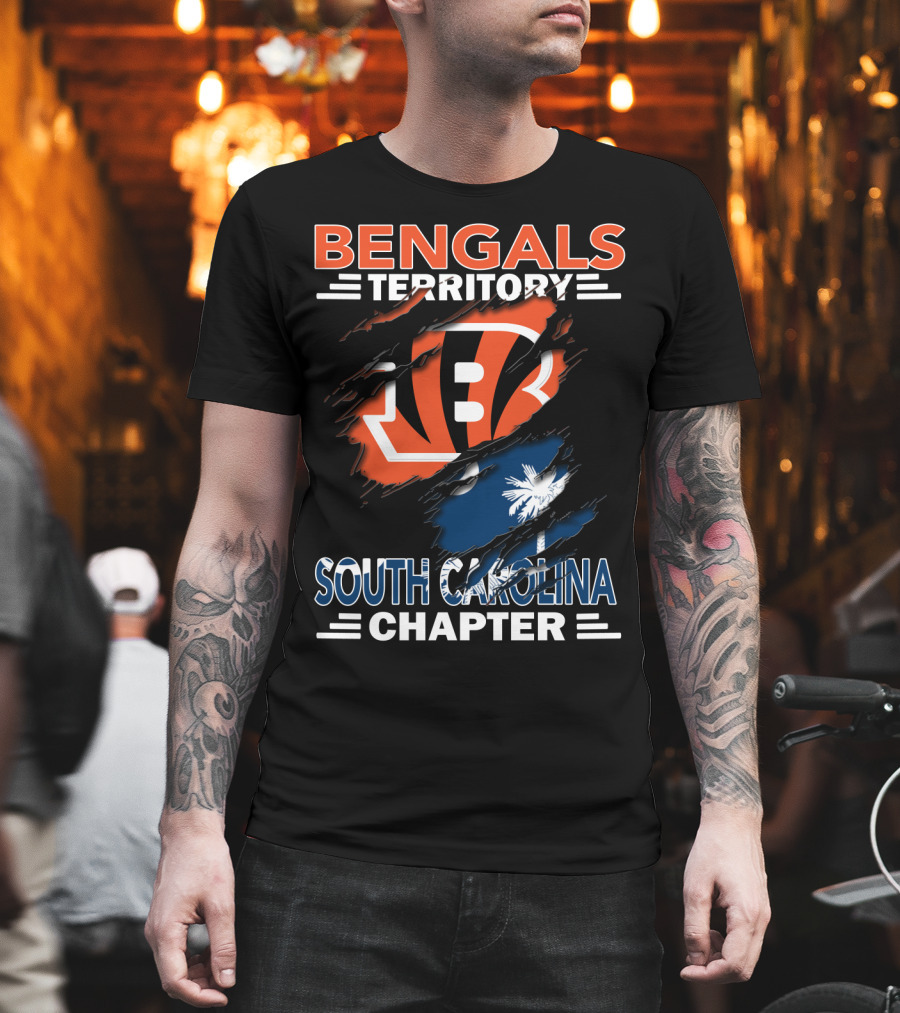 Bengals Territory South Carolina Chapter Palm Tree Claw T-Shirt