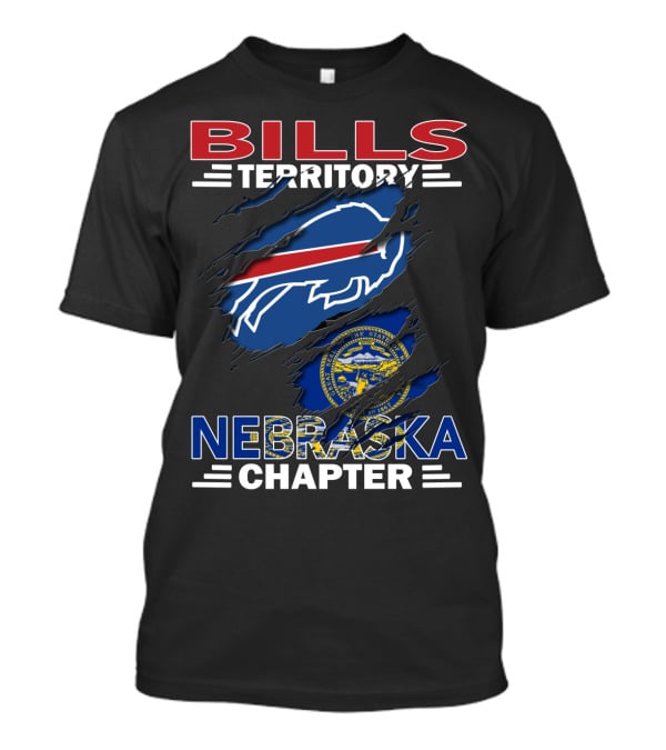 Bills Territory Nebraska Chapter Buffalo Symbol Nebraska State Seal T-Shirt
