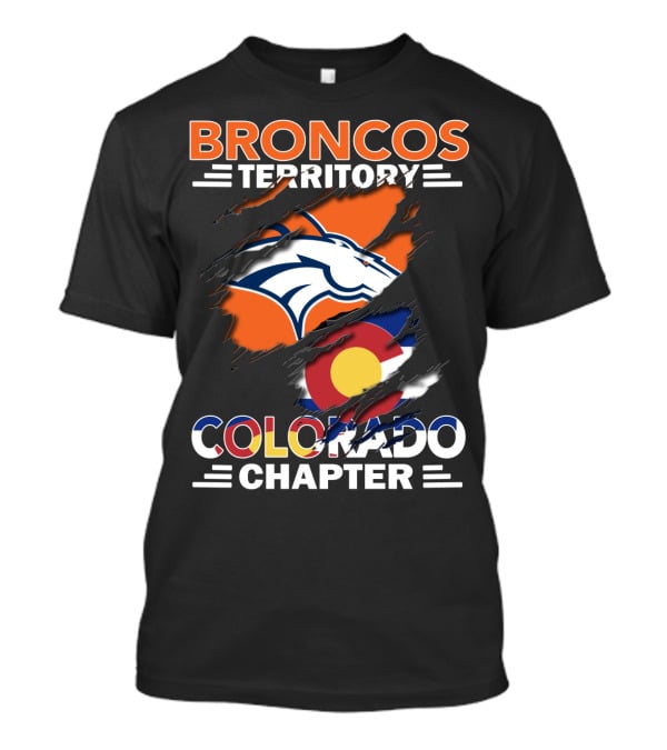 Broncos Territory Colorado Chapter Denver Football Pride T-Shirt