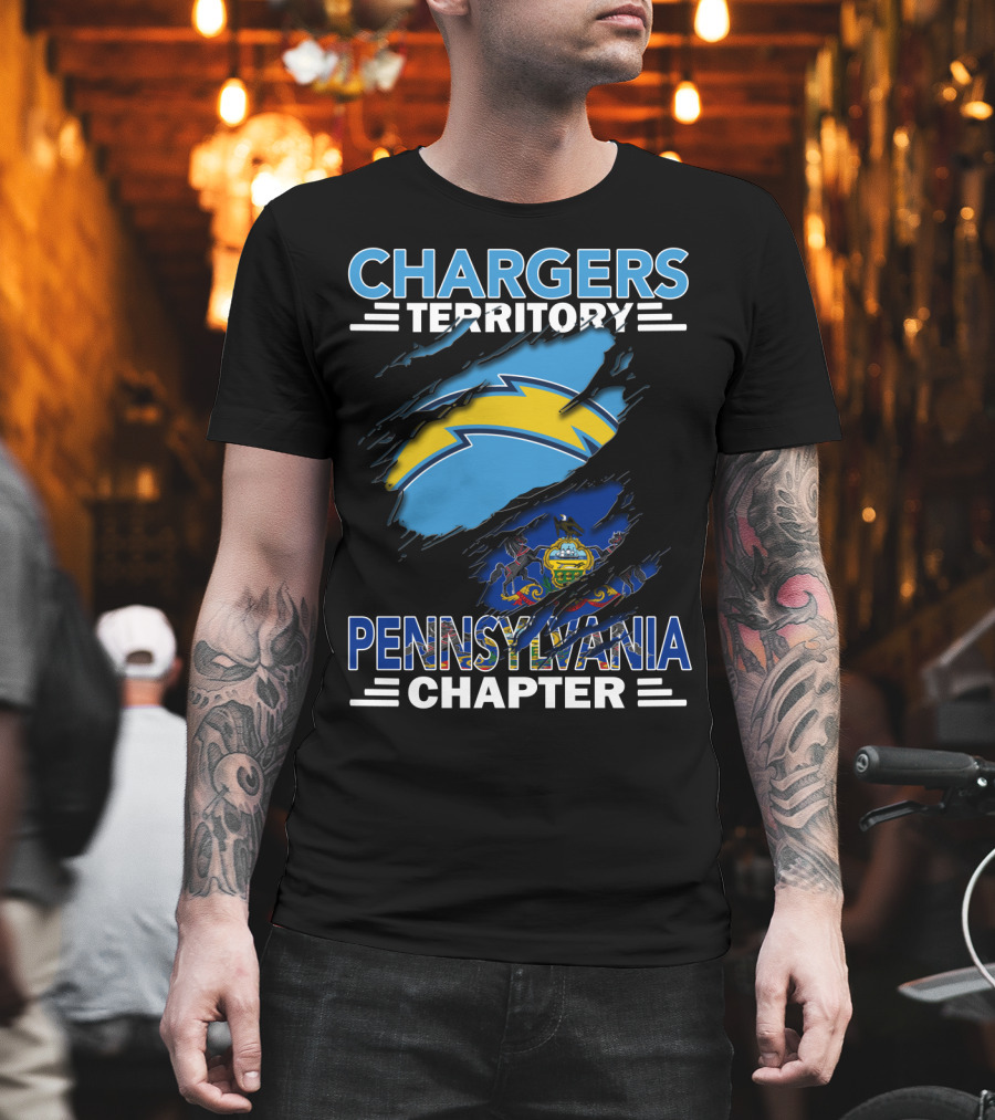 Chargers Territory Pennsylvania Chapter State Pride And Team Spirit T-Shirt