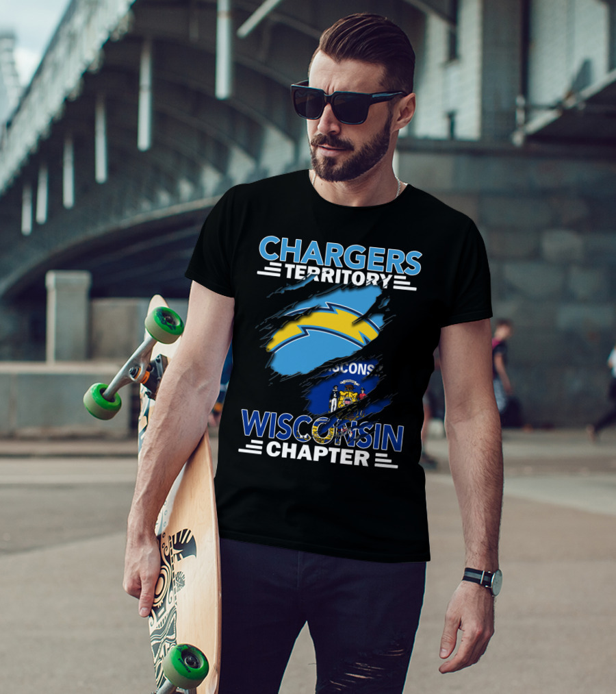 Chargers Territory Wisconsin Chapter NFL Los Angeles Team T-Shirt