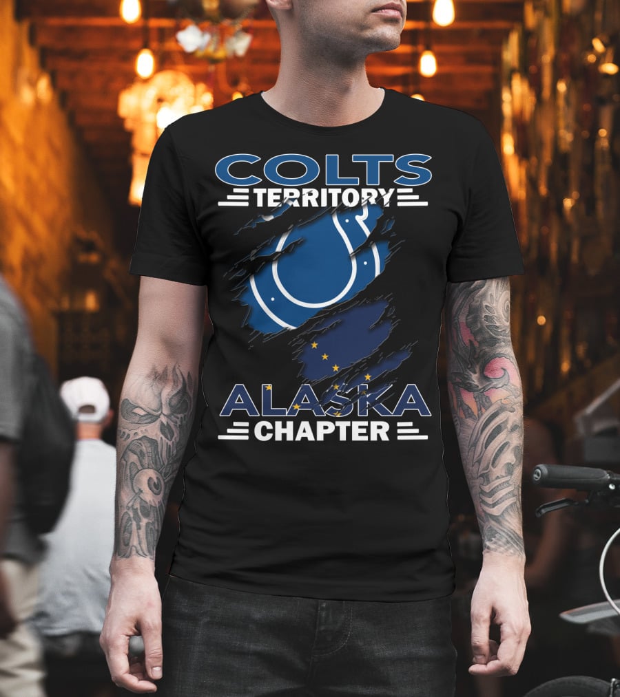 Colts Territory Alaska Chapter Hidden Layers With Flag T-Shirt