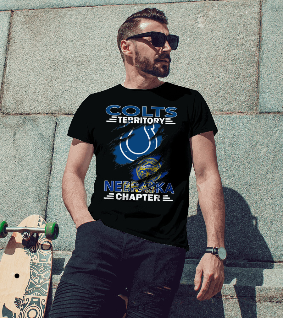 Colts Territory Nebraska Chapter Logo And State Seal T-Shirt
