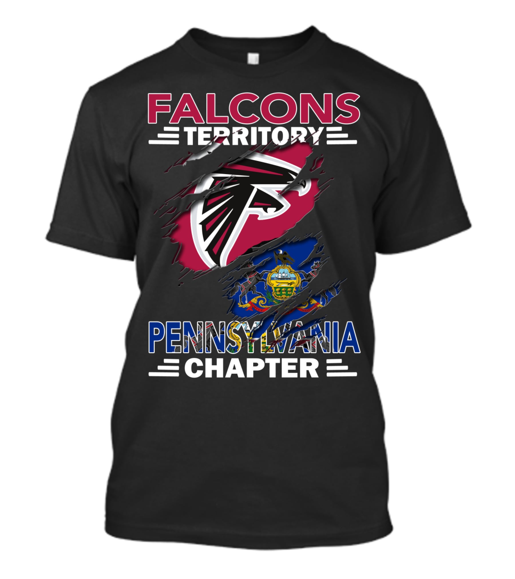 Falcons Territory Pennsylvania Chapter NFL Community Supporters T-Shirt