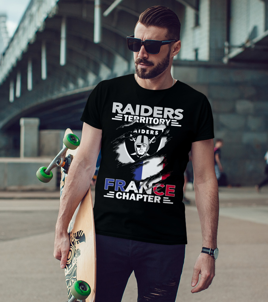 Raiders Territory France Chapter Flag T-Shirt