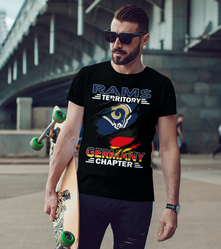 Rams Territory Germany Chapter Flag T-Shirt