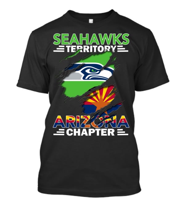 Seahawks Territory Arizona Chapter Flag T-Shirt
