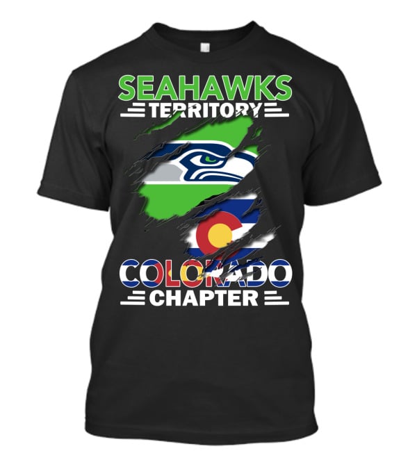 Seahawks Territory Colorado Chapter Flag T-Shirt