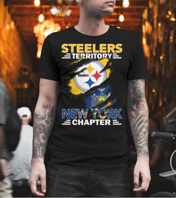 Steelers Territory New York Chapter Flag T-Shirt Steelers Territory New York Chapter Flag T-Shirt