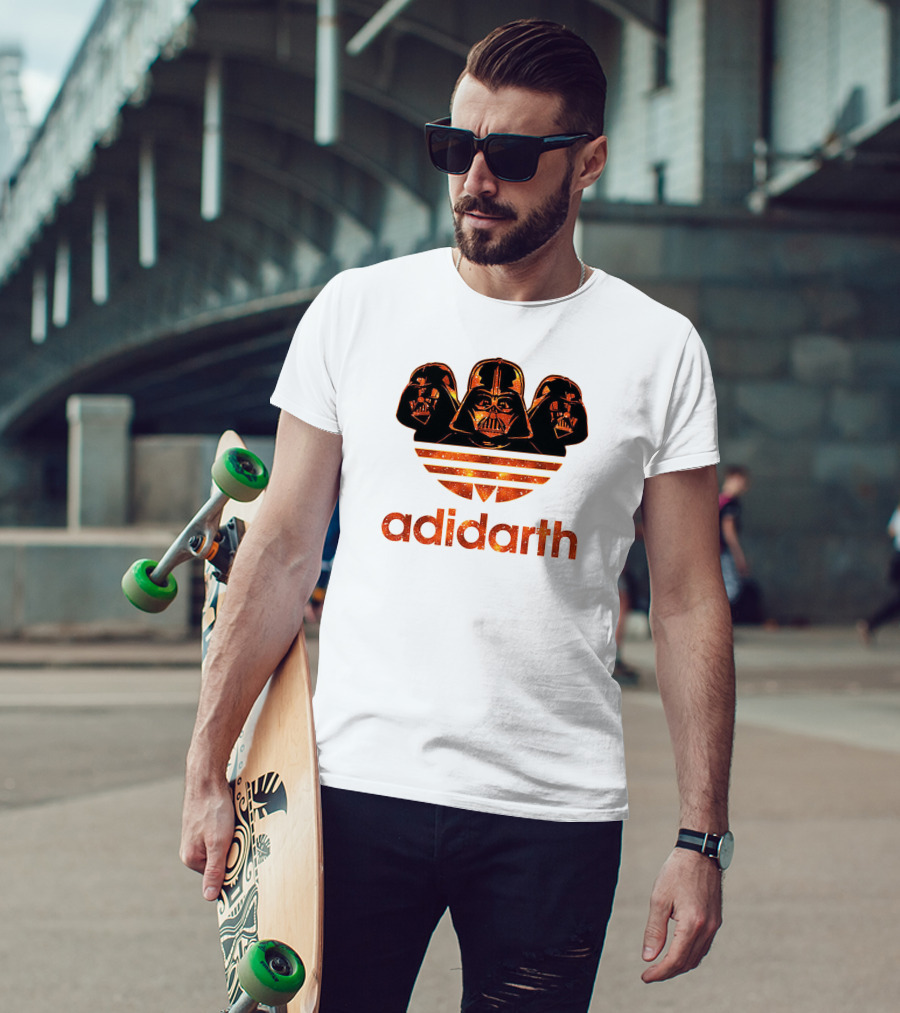 Adidarth Darth Vader Logo Orange Trio T-Shirt