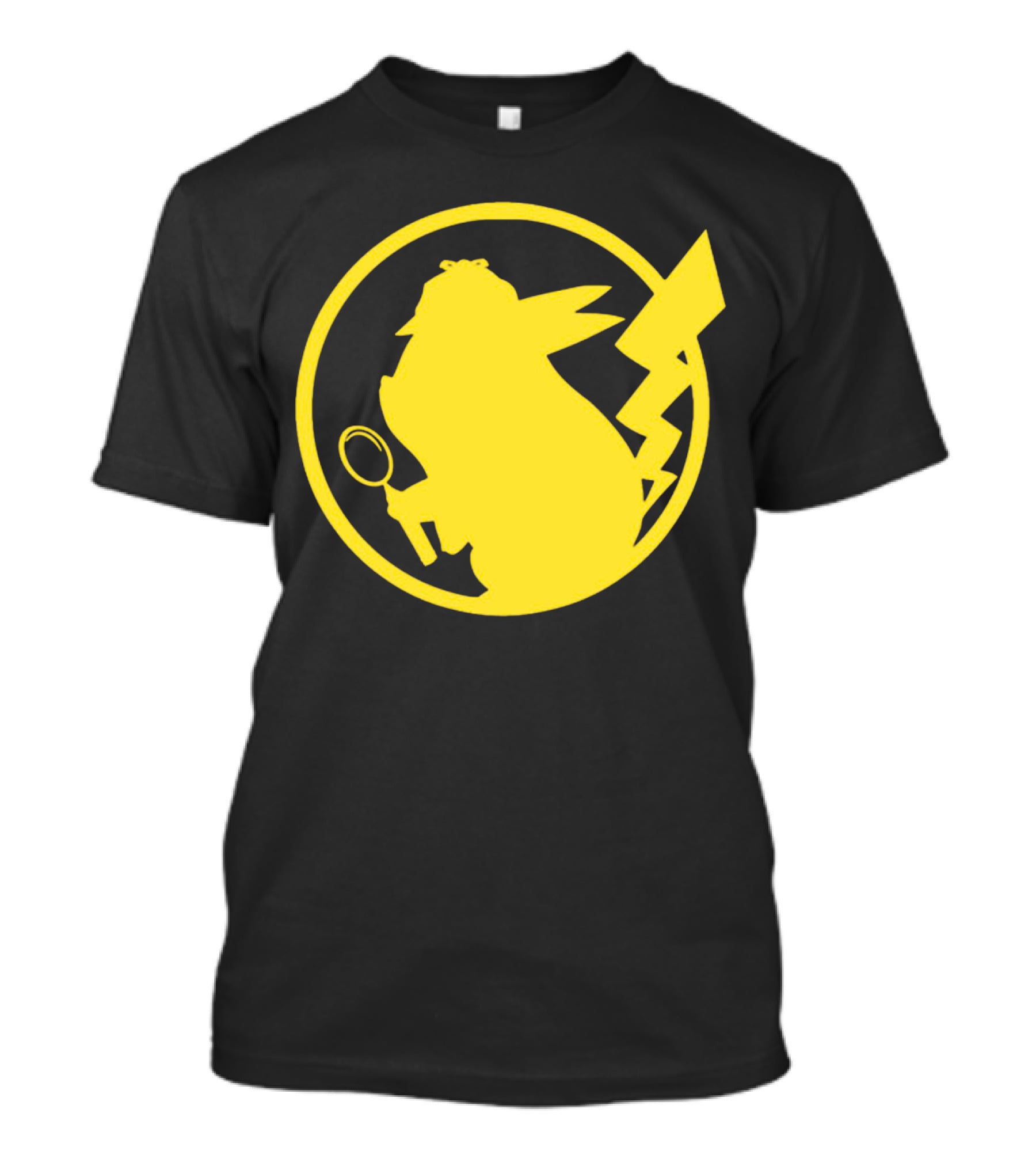 Pikachu Detective Silhouette Merchandise T-Shirt