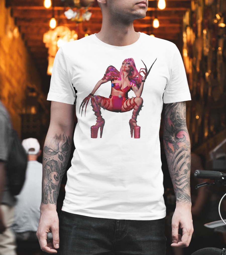 Chromatics Merch Futuristic Pink Costume And High Heels T-Shirt