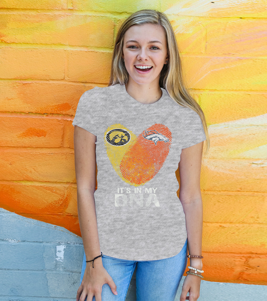 Iowa Hawkeyes Denver Broncos It's In My Dna T-Shirt