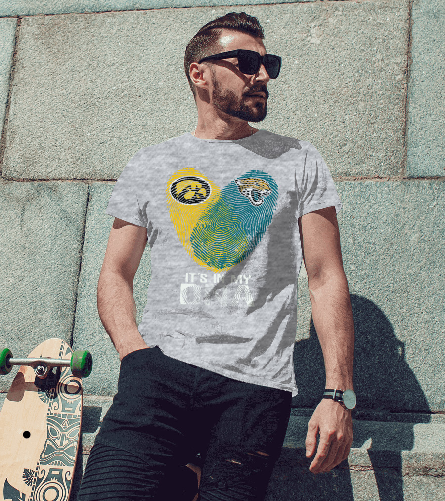 Jacksonville Jaguars Iowa Hawkeyes It's In My Dna T-Shirt