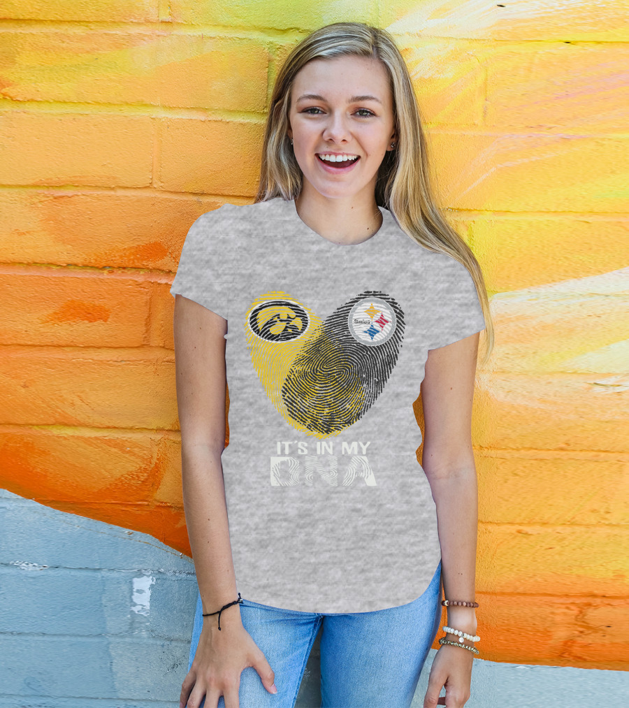 Pittsburgh Steelers Iowa Hawkeye It's In My Dna T-Shirt