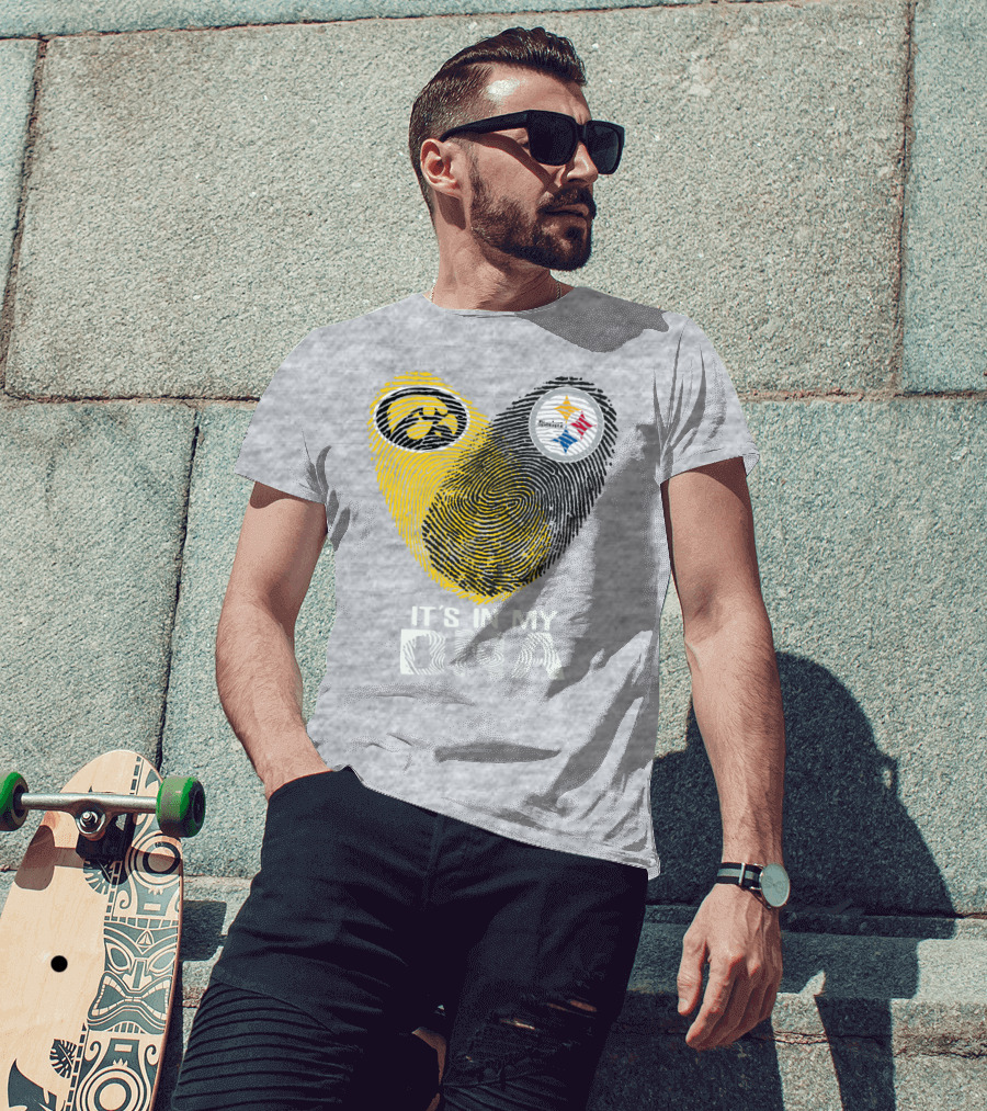 Pittsburgh Steelers Iowa Hawkeye It's In My Dna T-Shirt