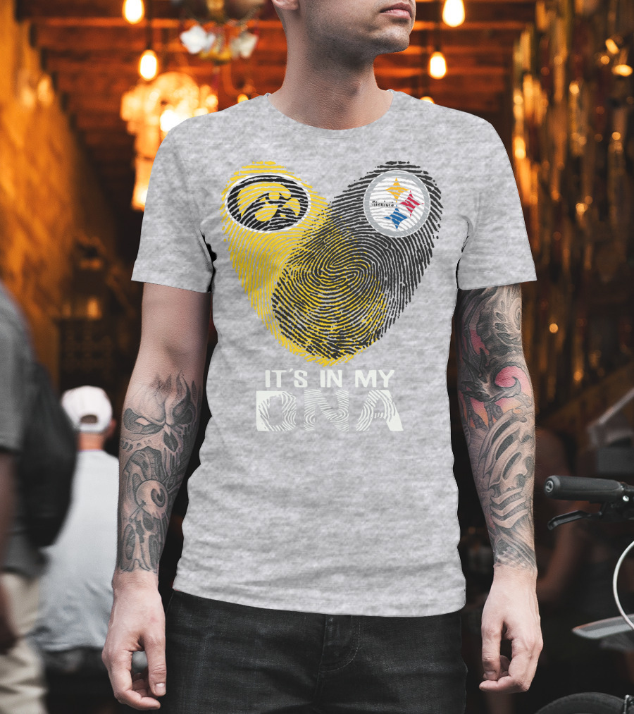 Pittsburgh Steelers Iowa Hawkeye It's In My Dna T-Shirt