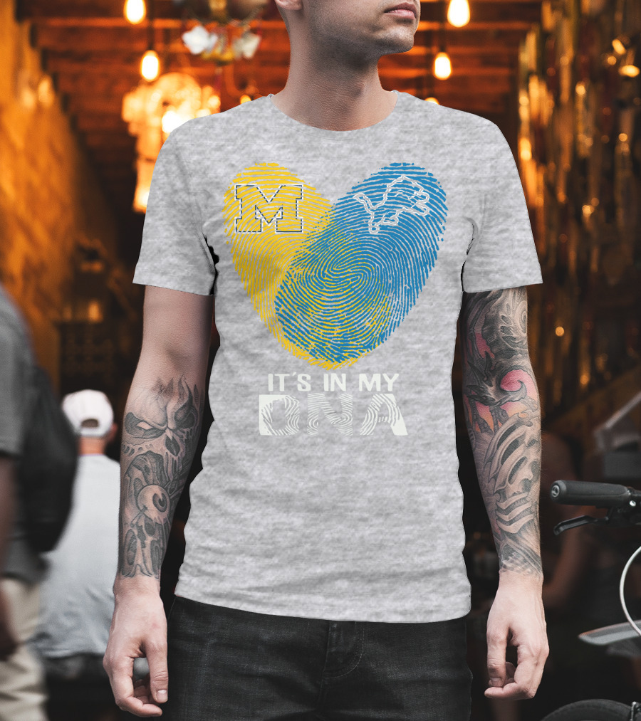 Detroit Lions Michigan It's In My Dna T-Shirt