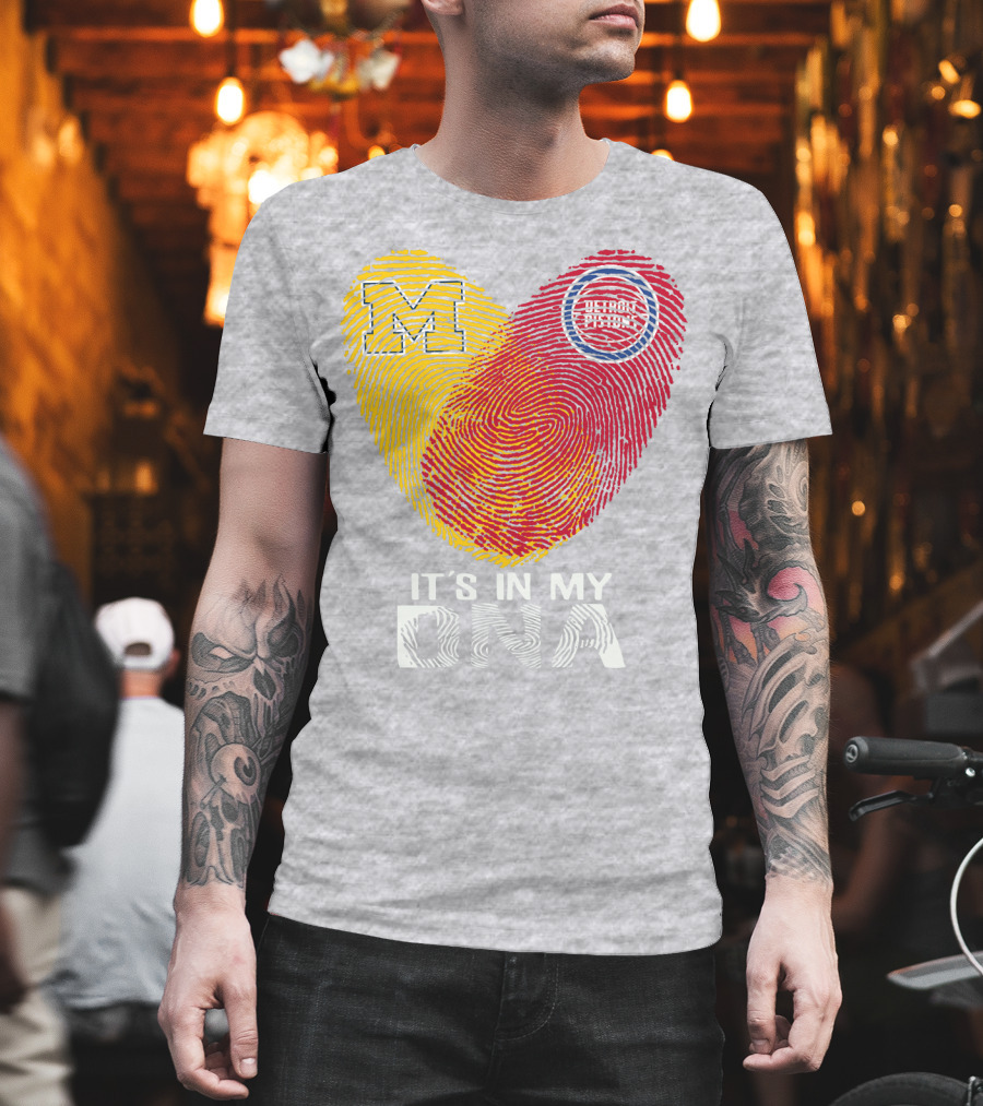 Michigan M Detroit Pistons It's in My DNA T-Shirt