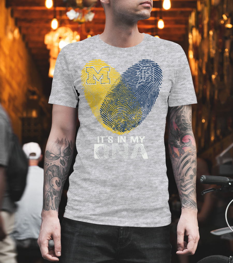It's in My DNA Detroit Tigers M Michigan T-Shirt