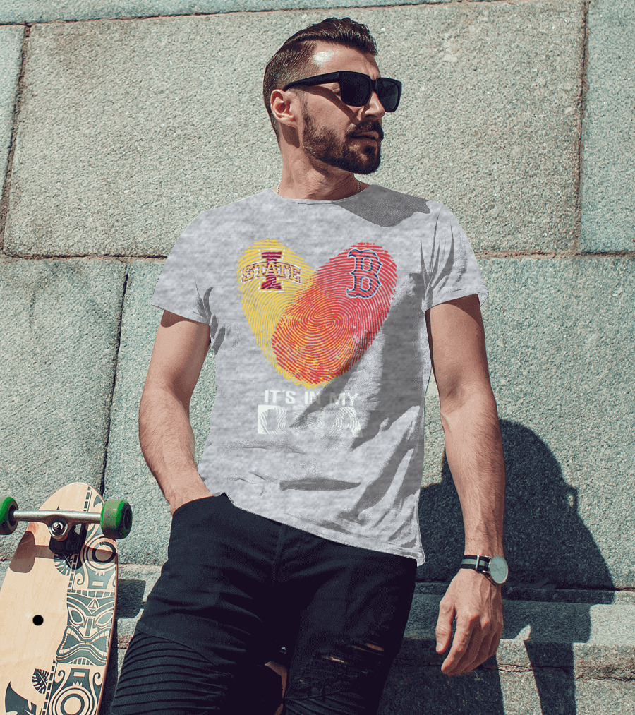 Boston Red Sox Iowa State It's In My DNA T-Shirt