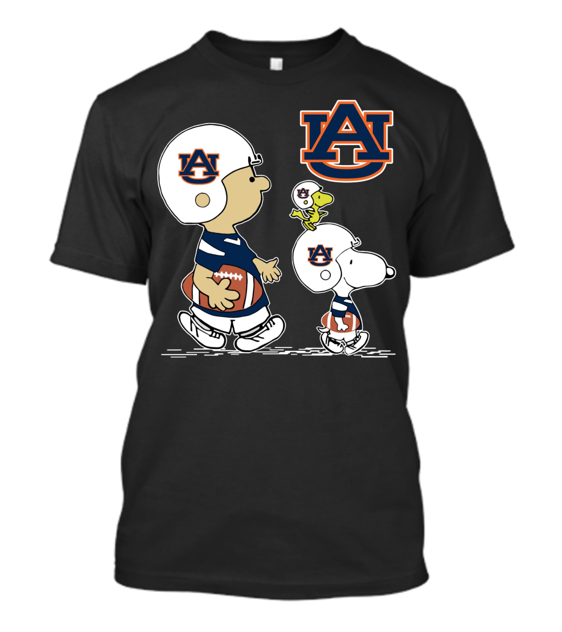 Auburn Tigers AU Cartoon Football Players T-Shirt