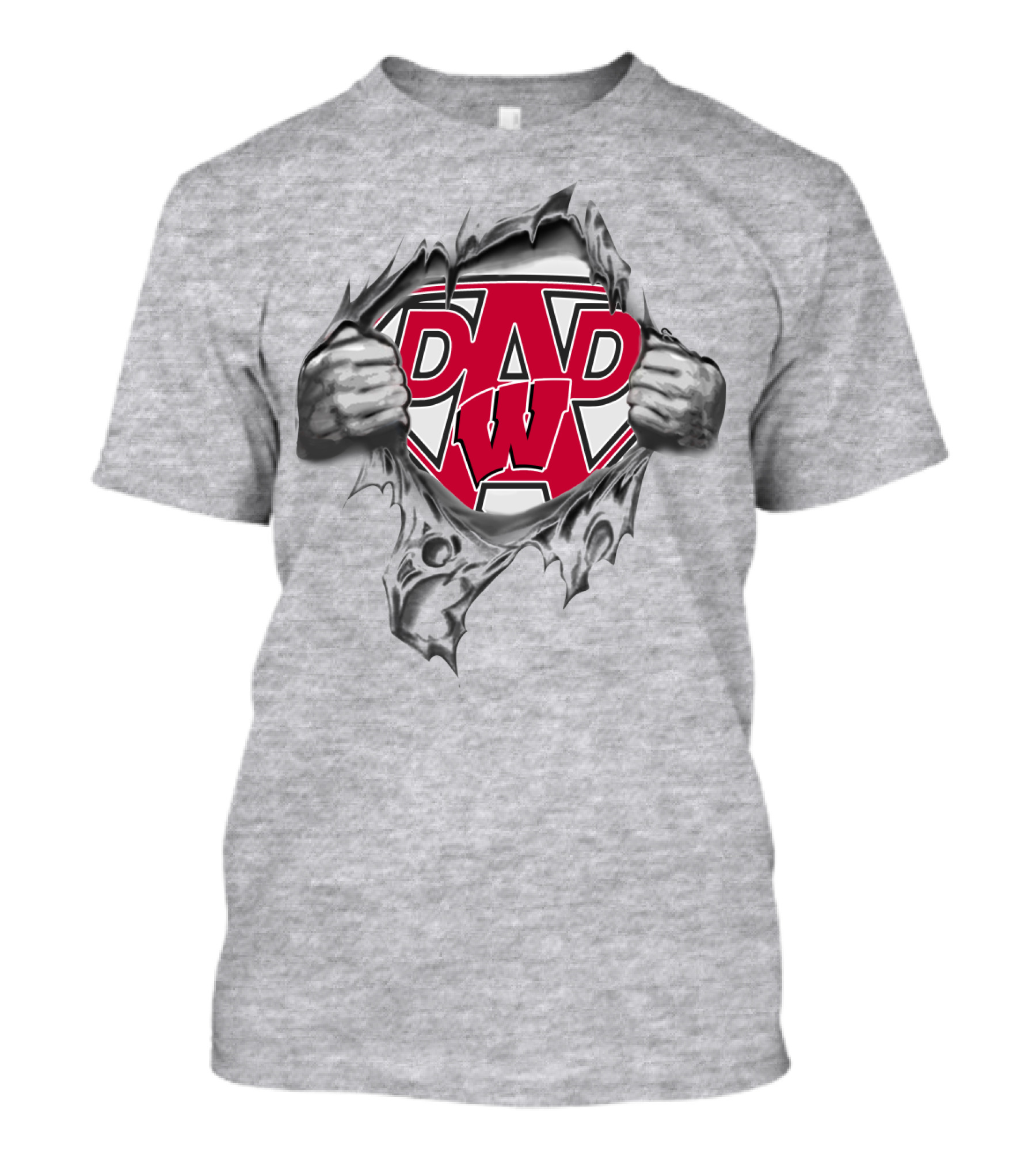 Wisconsin Badgers Super Dad T-Shirt