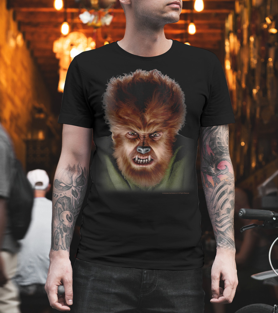 Universal Monsters The Wolf Man Classic Face T-Shirt
