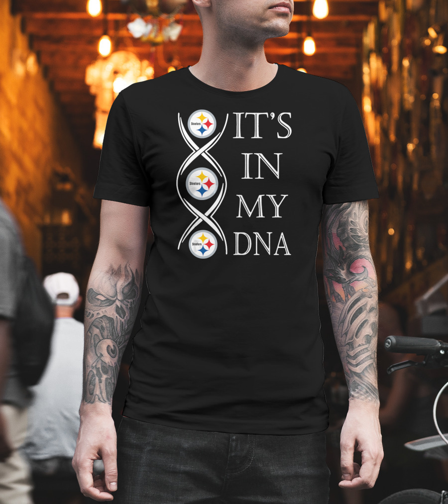 Pittsburgh Steelers It's In My DNA Football Fan Christmas T-Shirt