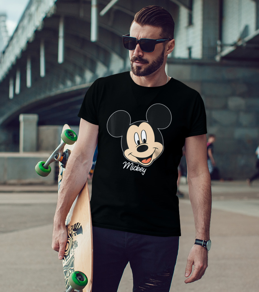 Disney Mickey And Friends Mickey Mouse Big Face Mickey T-Shirt