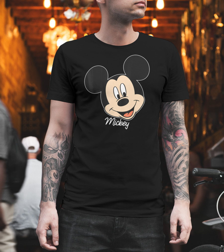 Disney Mickey And Friends Mickey Mouse Big Face Mickey T-Shirt