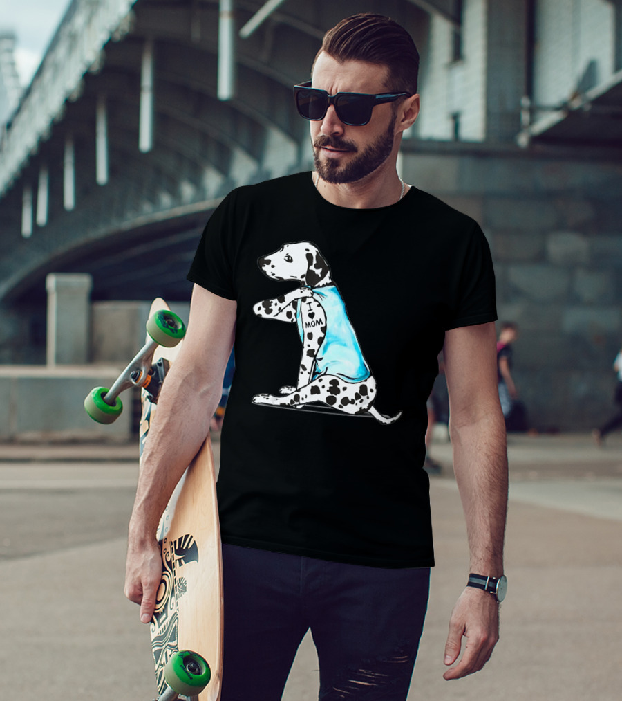 Dalmatian Tattoos I Love Mom T-Shirt