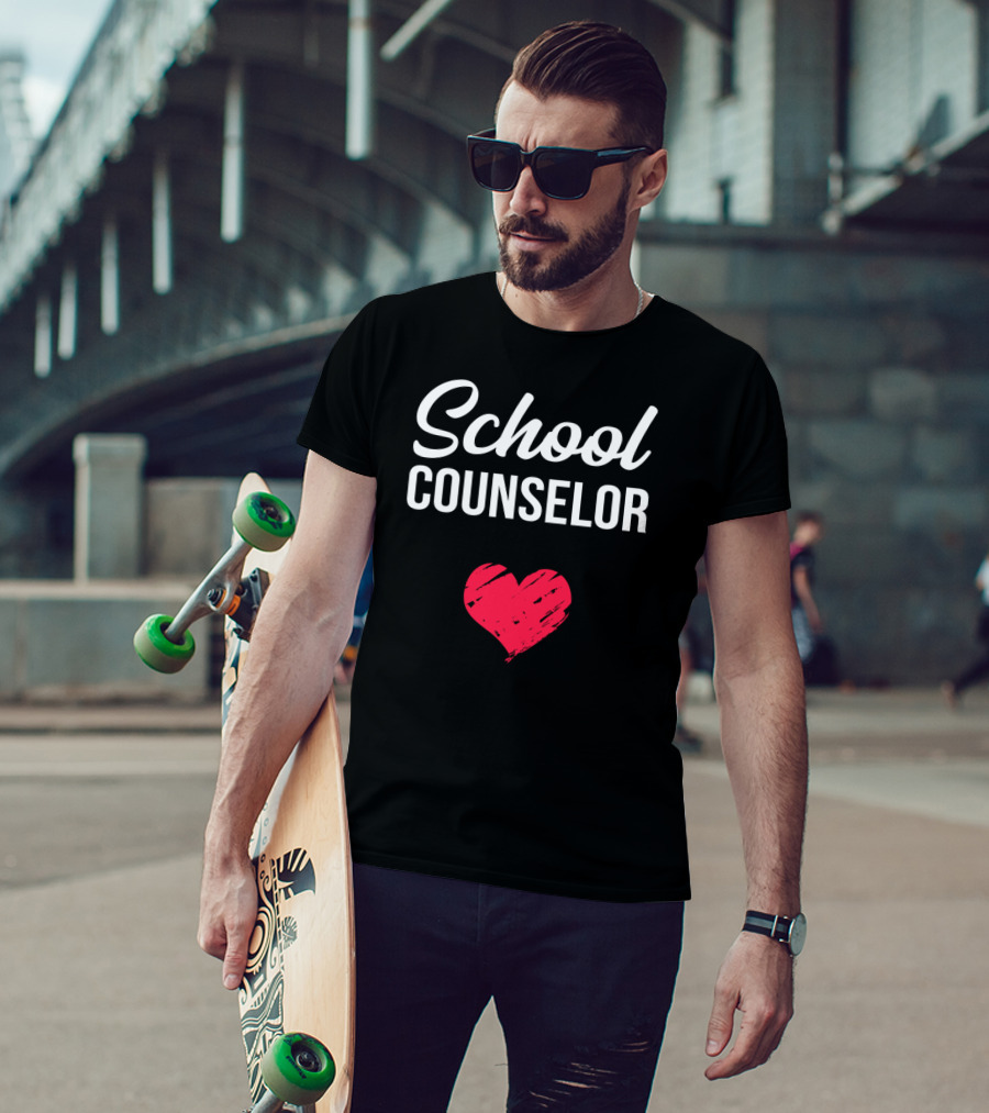 School Counselor Heart T-Shirt