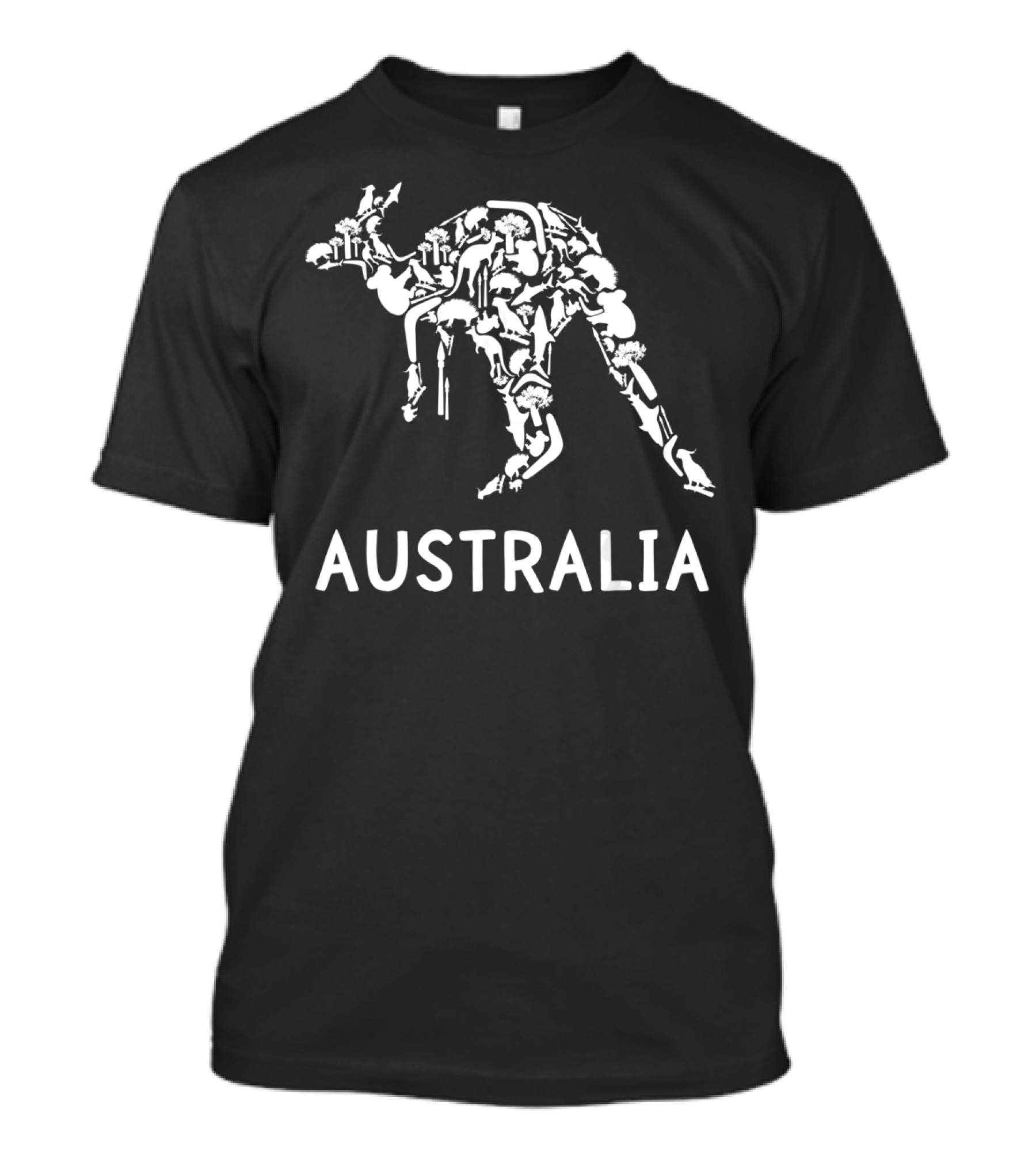 Australia Kangaroo Wildlife Indigenous T-Shirt