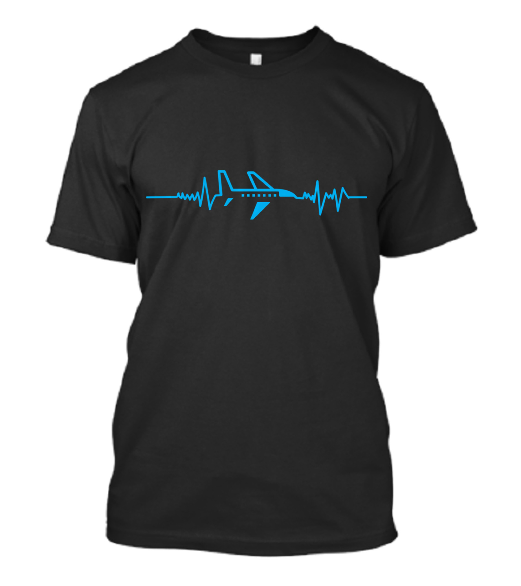 Airplane Pilot Heartbeat Flying PulseAircraft T-Shirt