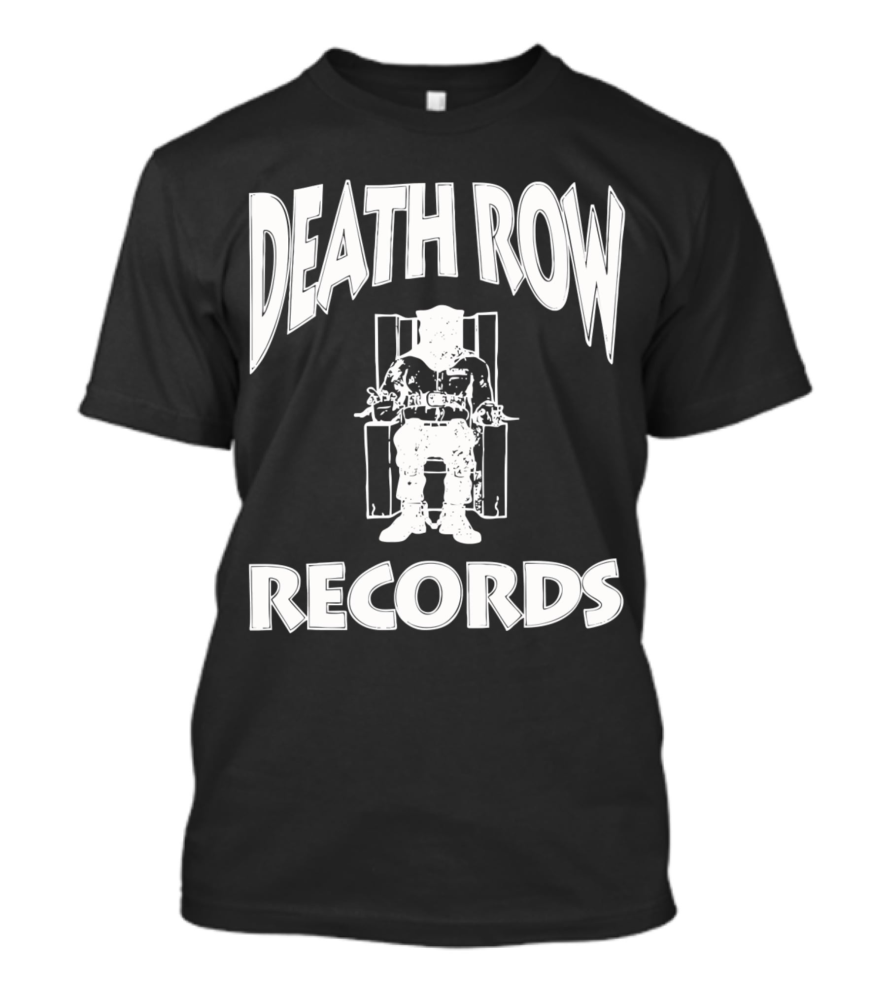 Death Row Records Electric Chair Logo Iconic Music Label T-Shirt