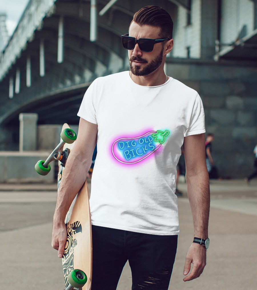 Dig Old Bick Neon Eggplant Terry Korvo Solar Opposites T-Shirt
