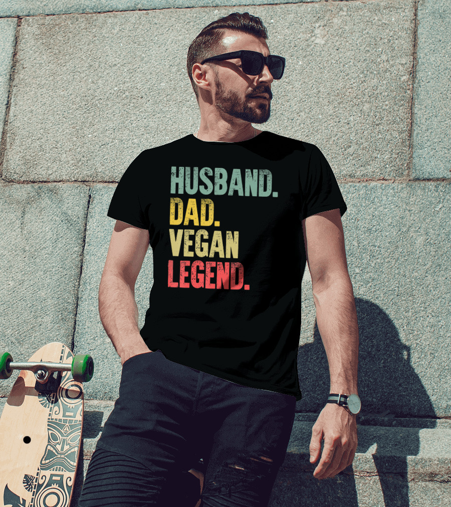 Husband Dad Vegan Legend T-Shirt