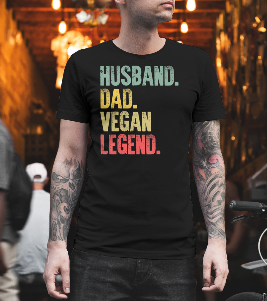 Husband Dad Vegan Legend T-Shirt