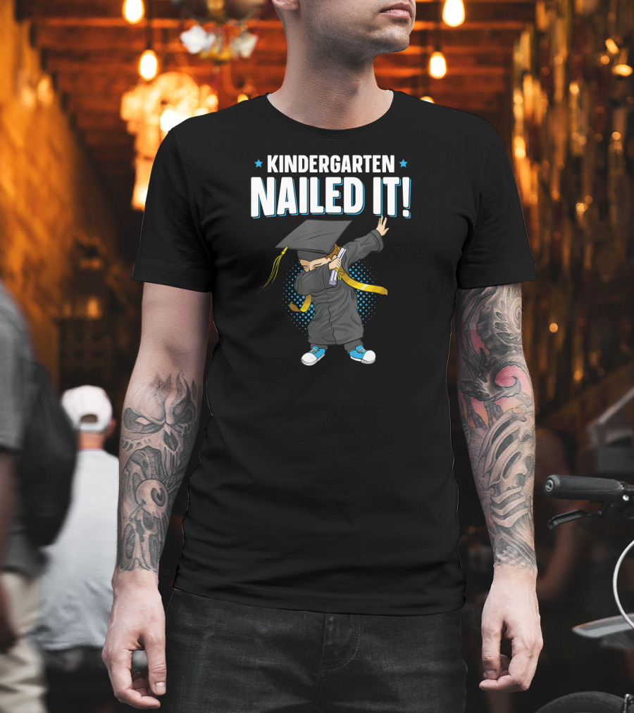 Kindergarten Graduation Nailed It Dabbing Kid T-Shirt