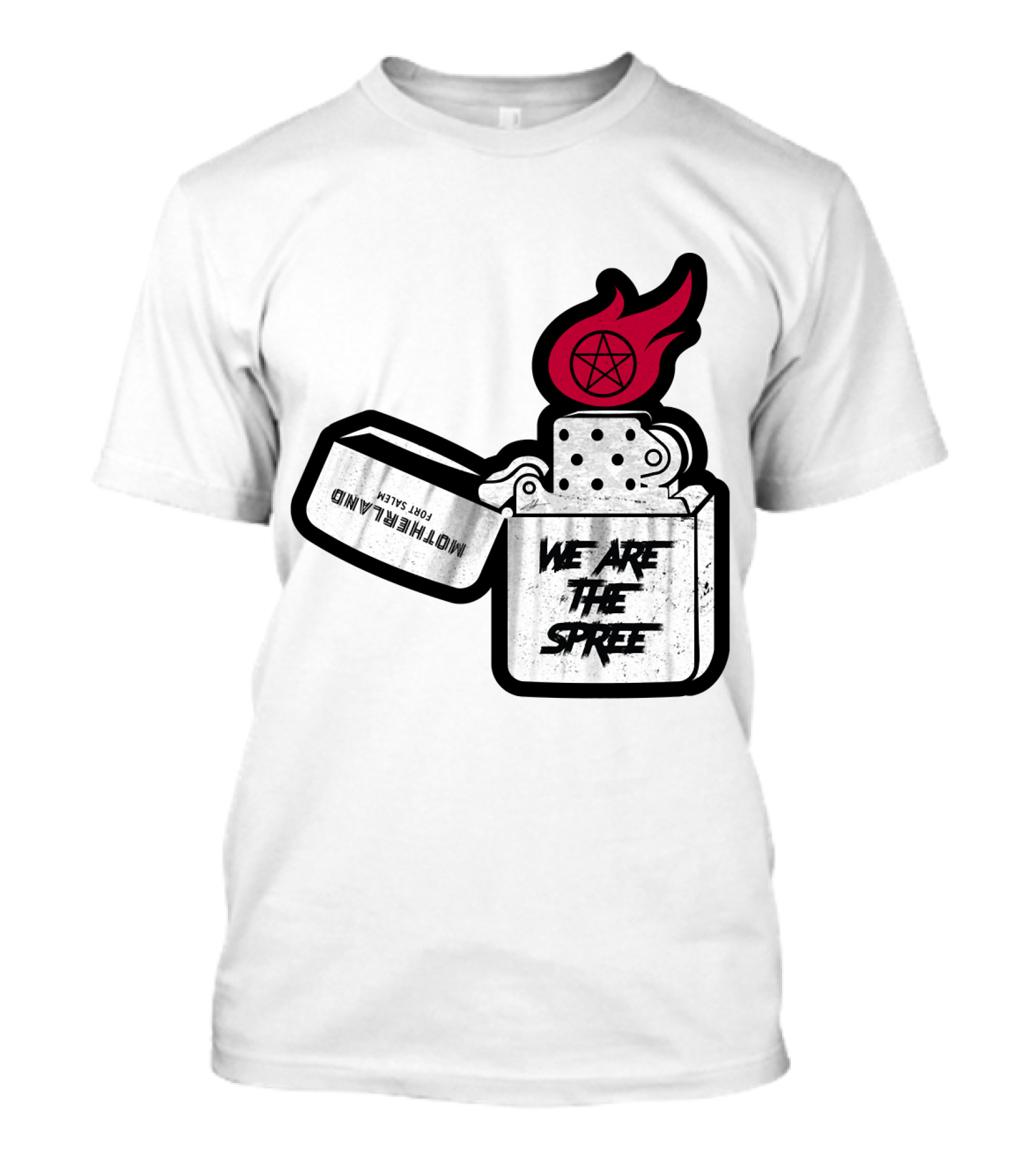We Are The Spree Motherland For Slaves Lighter With Pentagram Flame T-Shirt
