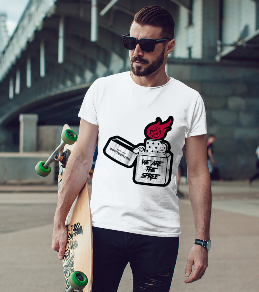 We Are The Spree Motherland For Slaves Lighter With Pentagram Flame T-Shirt