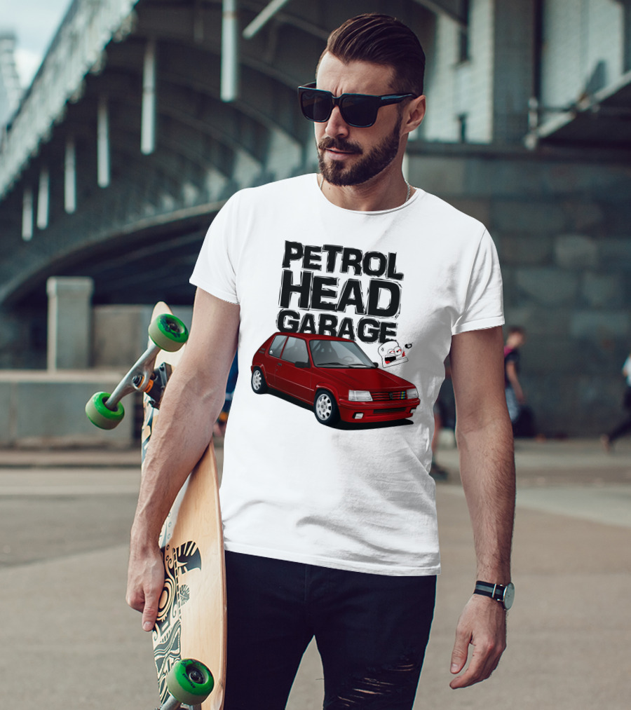 Petrol Head Garage Peugeot 205 RFS Car Enthusiast T-Shirt