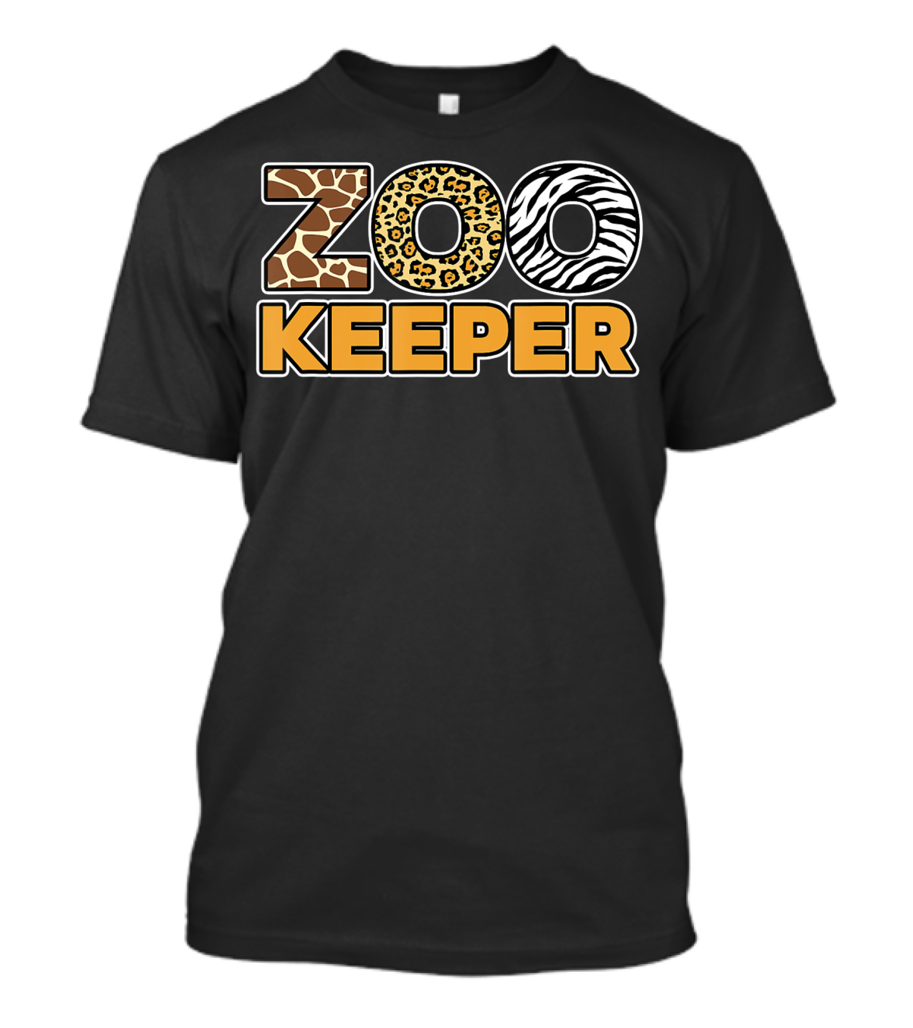 Zookeeper African Savanna Zoo Leopard Zebra Giraffe T-Shirt