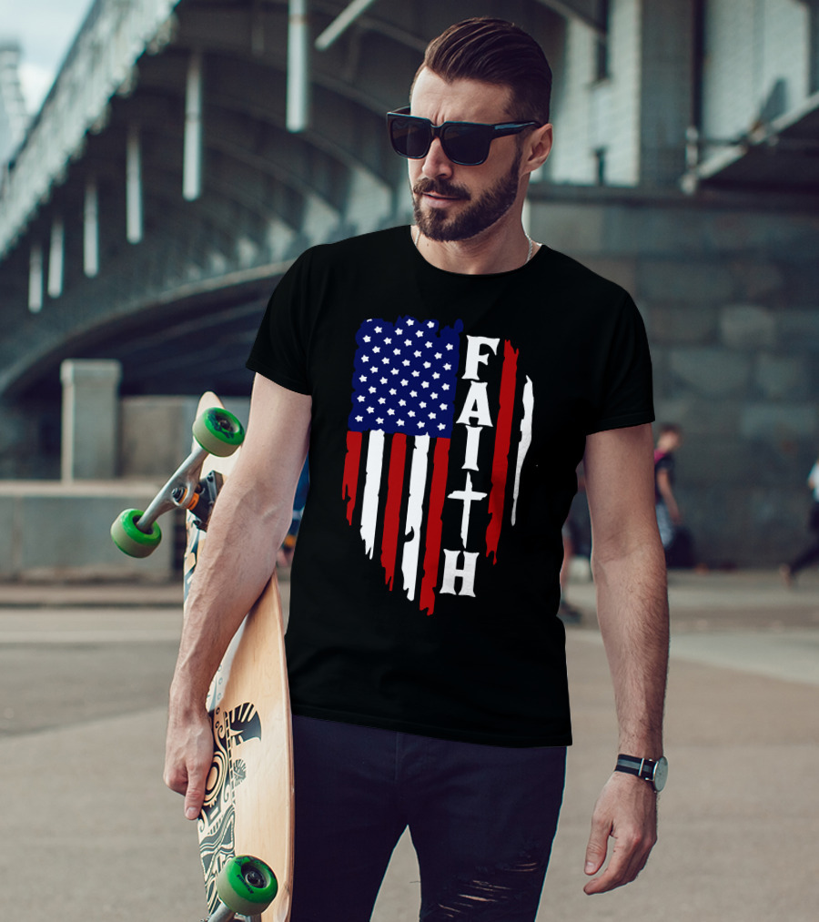 Faith American Flag USA T-Shirt