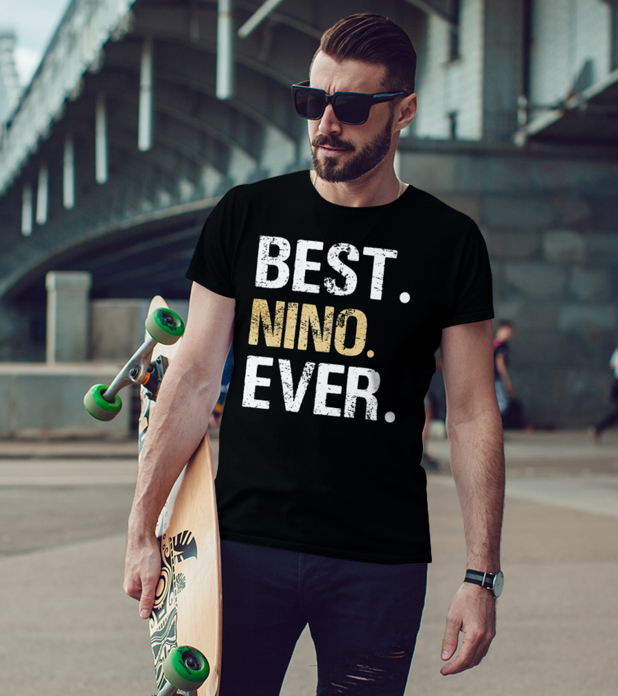 Best Nino Ever Spanish Mexican Godfather Nino Padre Padrino T-Shirt