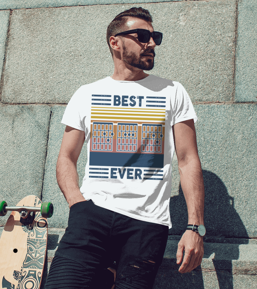 Best Chords Ever Vintage Guitar Father T-Shirt