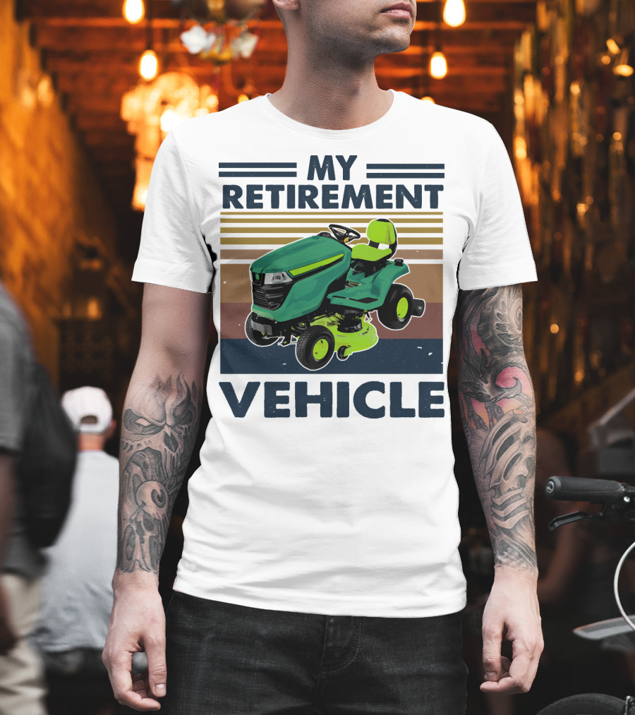 My Retirement Vehicle Lawn Mower Retro T-Shirt