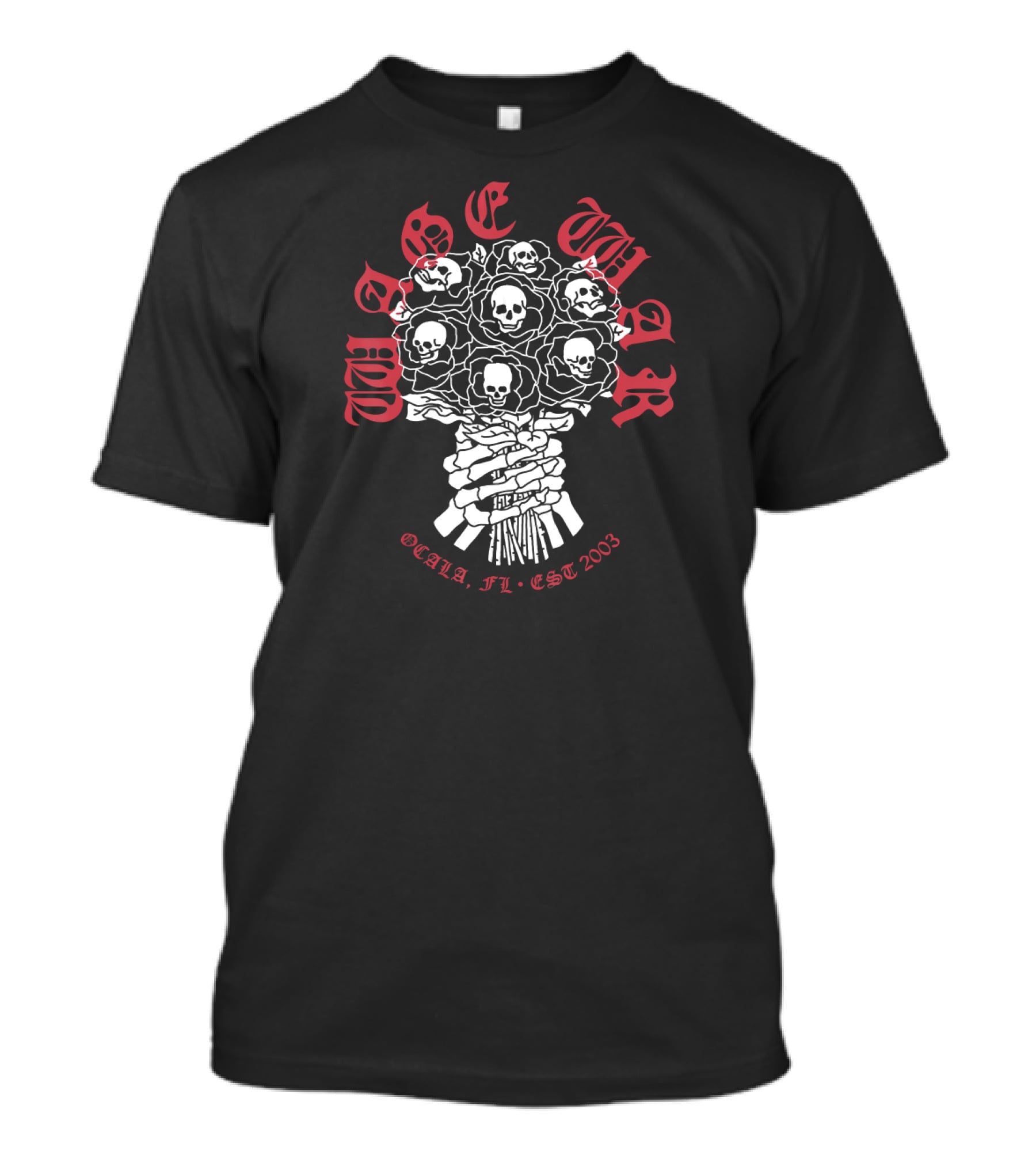 Wage War Metalcore Band Ocala FL Est 2003 Skull Roses T-Shirt