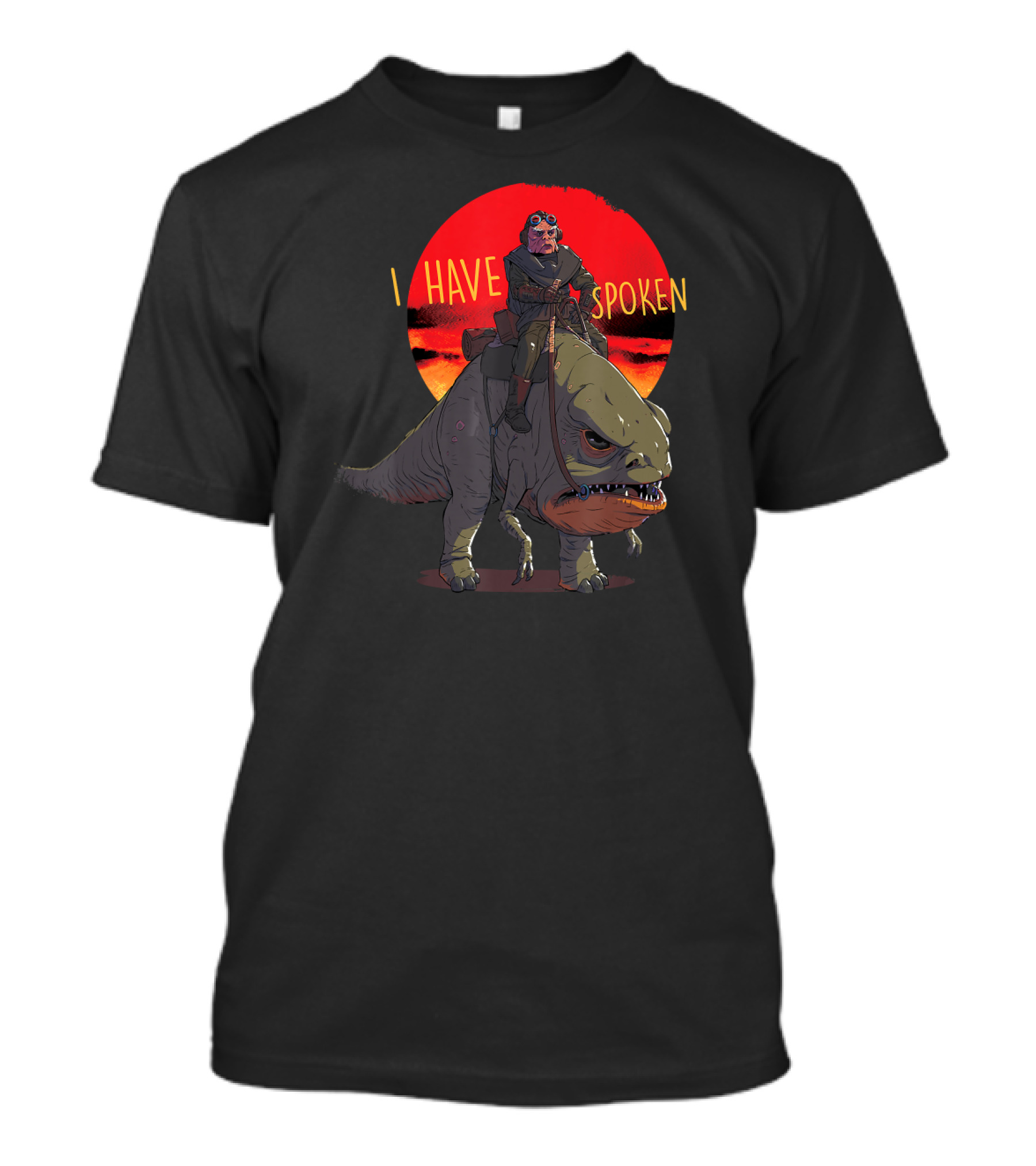 Star Wars The Mandalorian I Have Spoken Kuiil Riding Blurrg T-Shirt